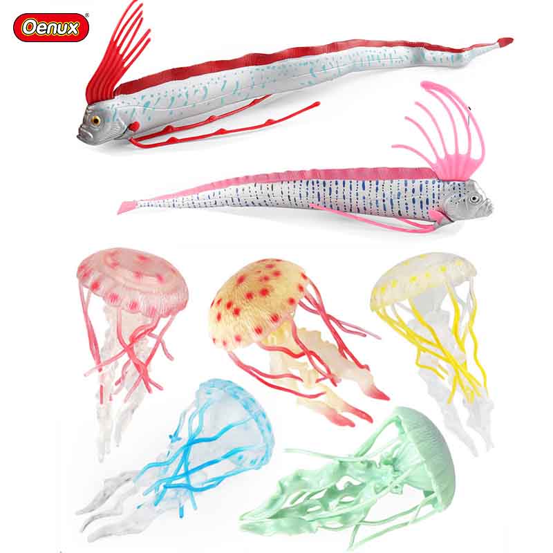 Aquarium Fish Discus - Oenux Realistic Marine Animal Model Oarfish