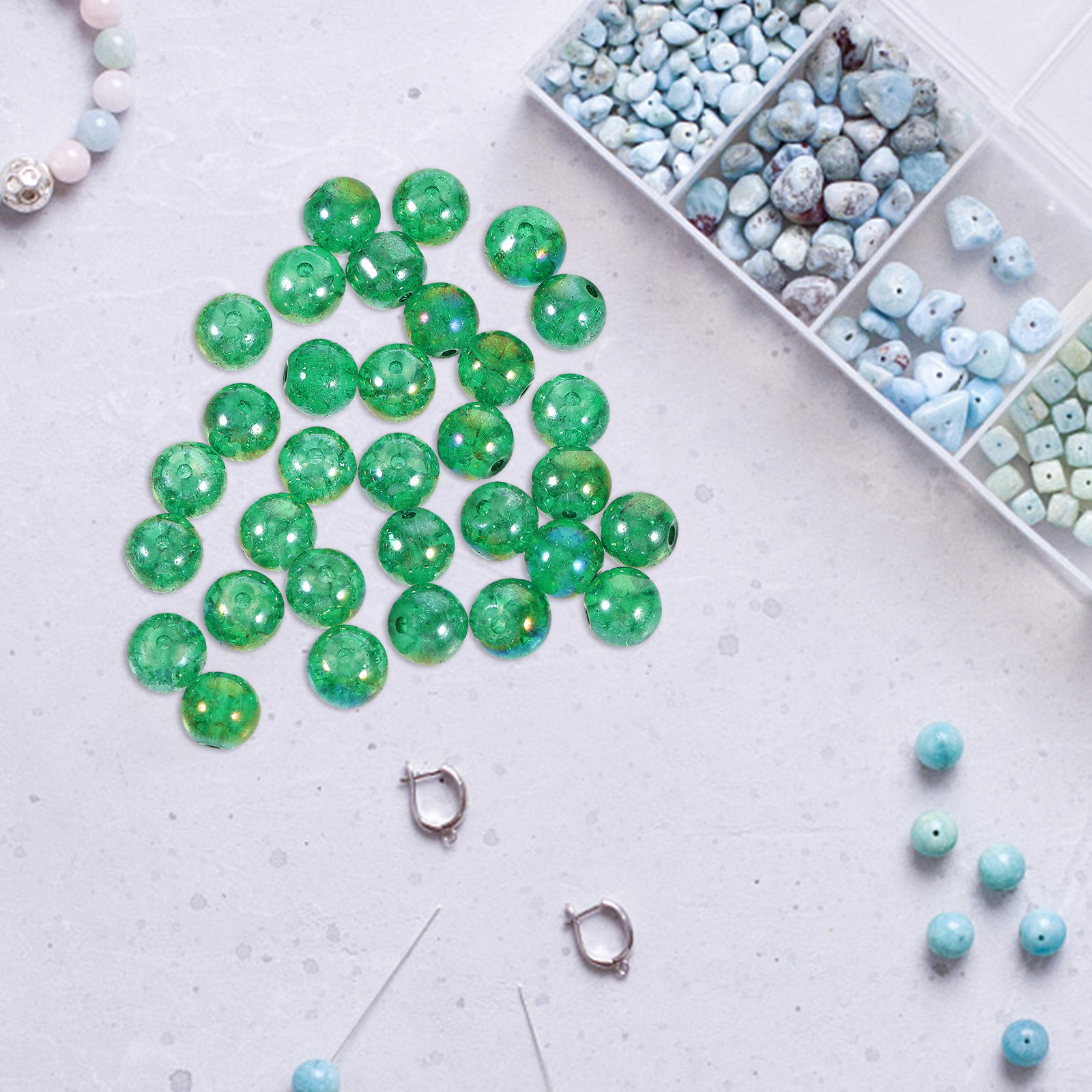 Aquarium Fish Usa - 50Pcs Glass Beads for Vases Aquarium