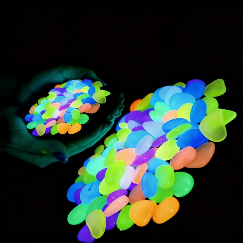 Aquarium Fish To Buy - Glowing pebbles100-500pcsLuminous resin stones for landscape