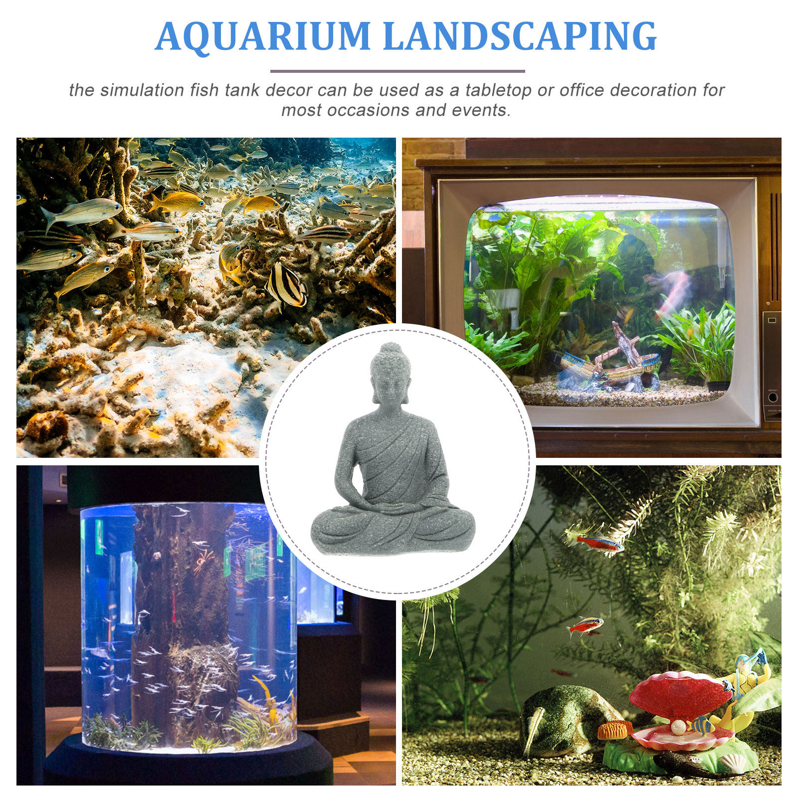 Compact Resin Buddha Statue fo – Aquarium Fish Usa Bewertung und Preis