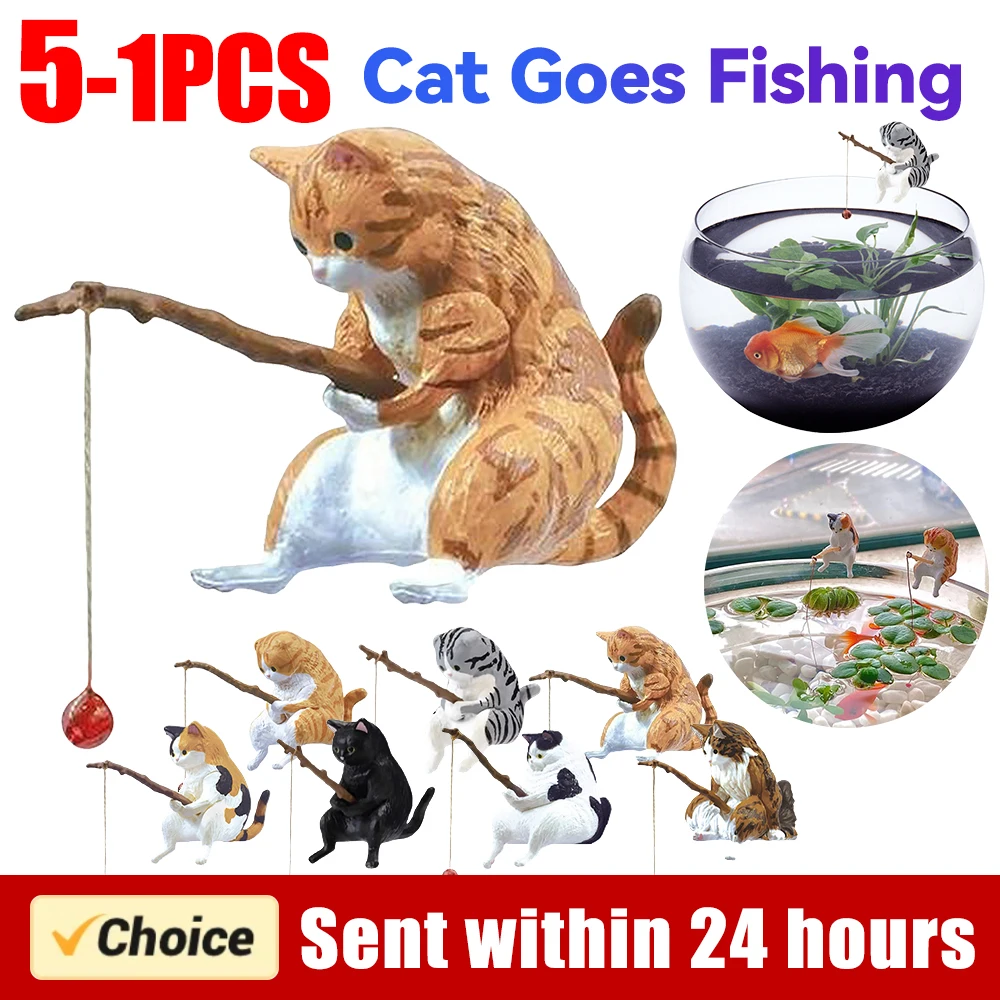 1-5PCS Fishing Cat Aquariums D – Aquarium Fish Background Bewertung und Preis