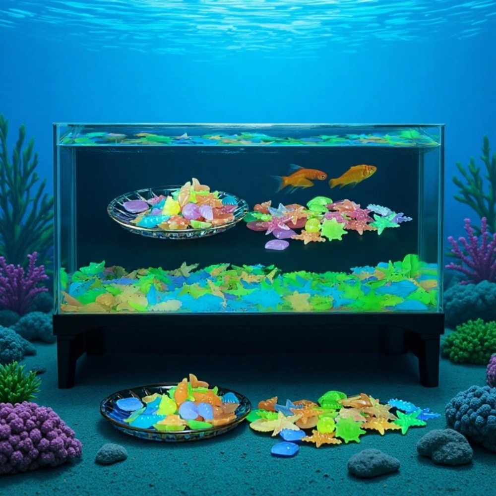 Glowing Luminous Ocean Stones  – Aquarium Fish Colorful Bewertung und Preis