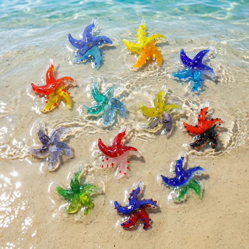 Mini Glass Starfish Pendant Co – Aquarium Fish Colorful Bewertung und Preis