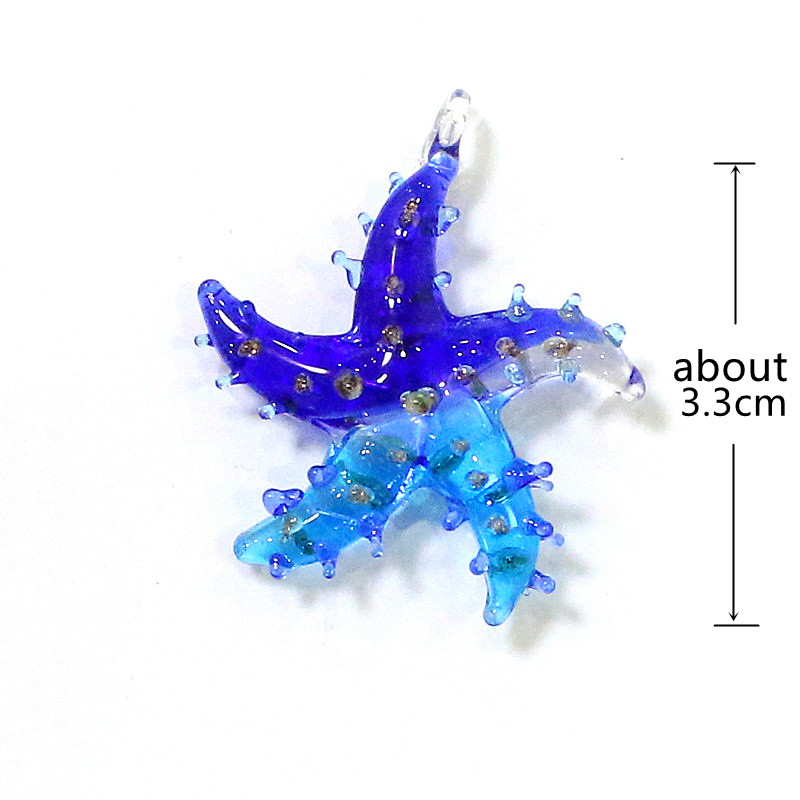 Mini Glass Starfish Pendant Co – Aquarium Fish Colorful Bewertung und Preis