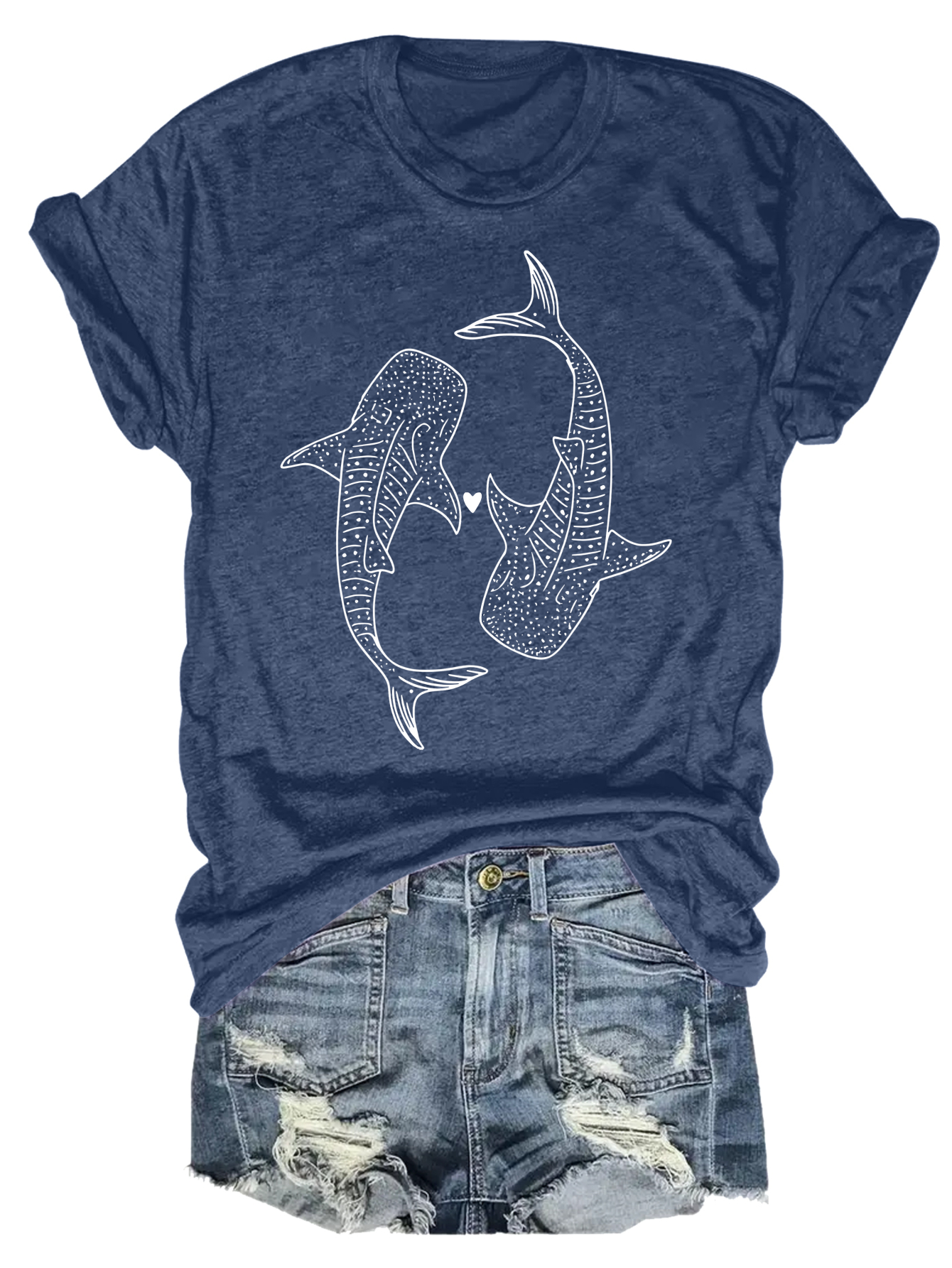 Women's plus size tank top Wha – Aquarium Fish Shark Bewertung und Preis