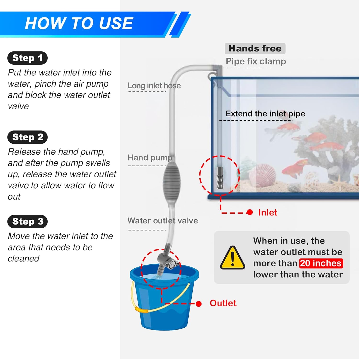 Large Fish Tank Aquarium Sipho – Cleaner Fish Aquarium Bewertung und Preis