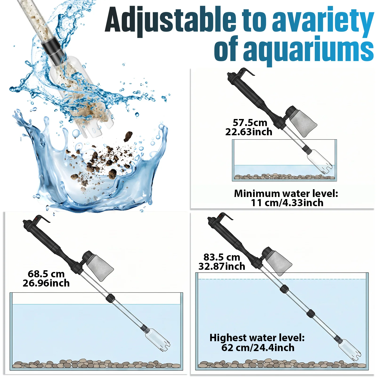 Aquarium Vacuum Gravel Cleaner – Aquarium Fish Waste Collector Bewertung und Preis
