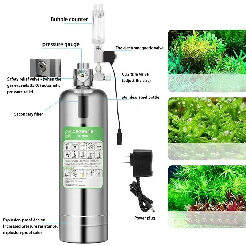 Aquarium CO2 Generator 2L DIY  – Co2 Diffuser Planted Bewertung und Preis