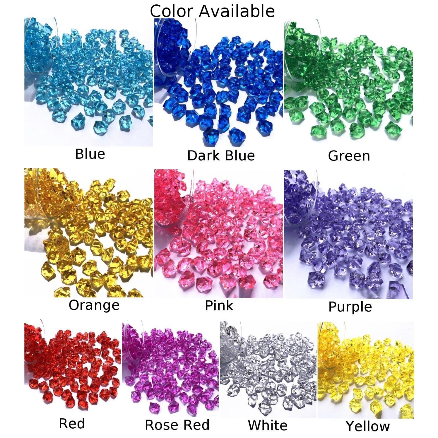 200pcs/pack Acrylic Crystal Ge – Aquarium Fish Colorful Bewertung und Preis