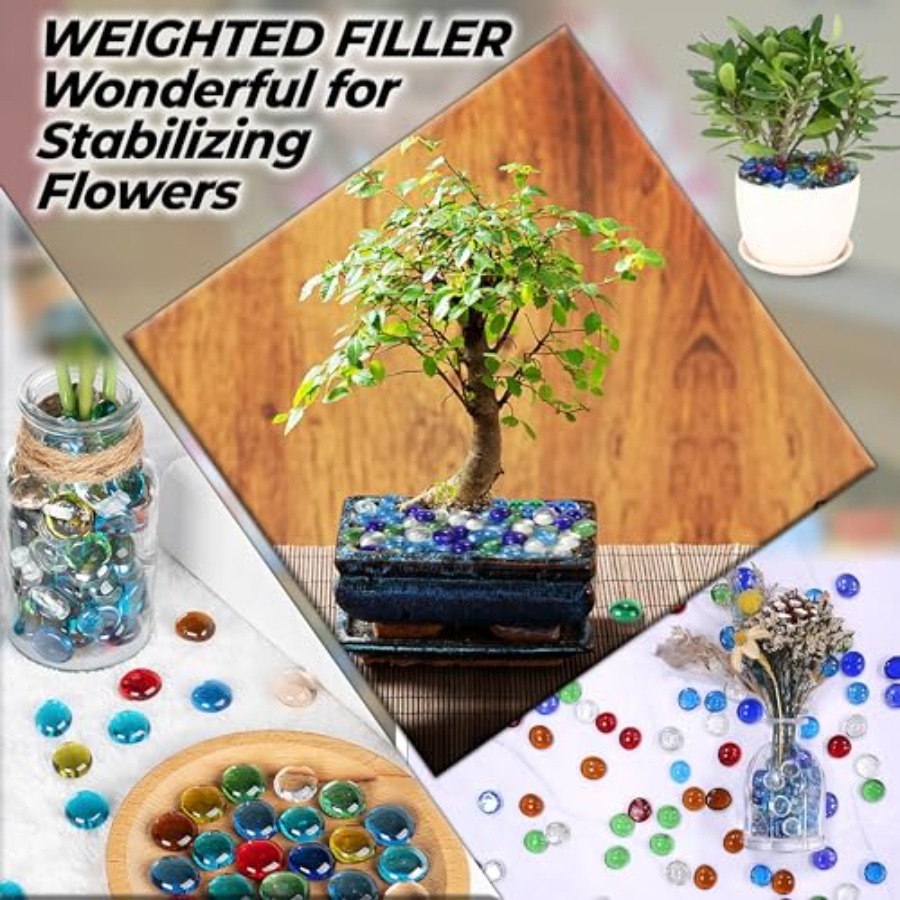 2LB Flat Glass Marbles Color 2 – Aquarium Fish Colorful Bewertung und Preis