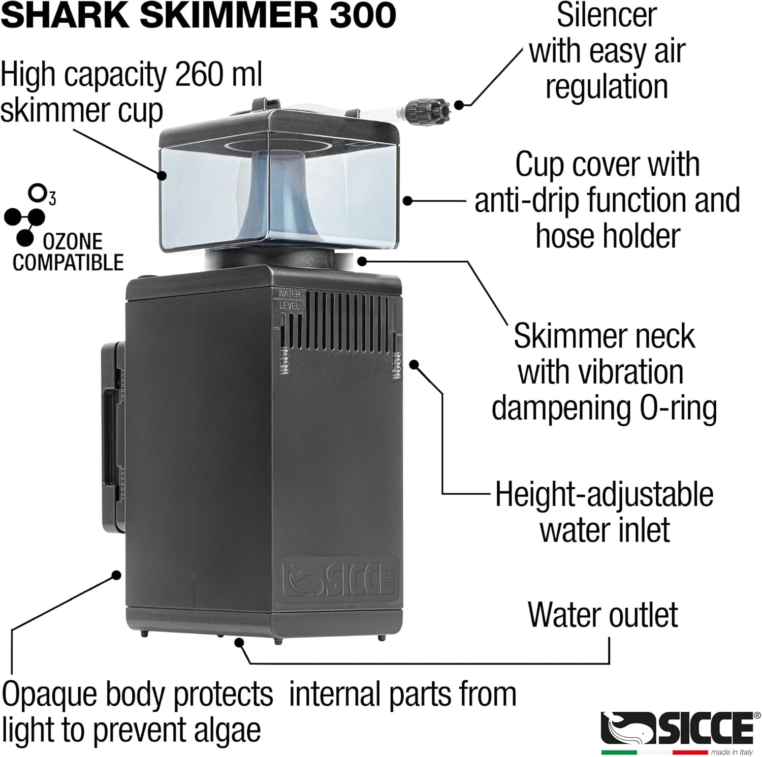 Shark Nano Protein Skimmer 300 – Aquarium Fish Shark Bewertung und Preis