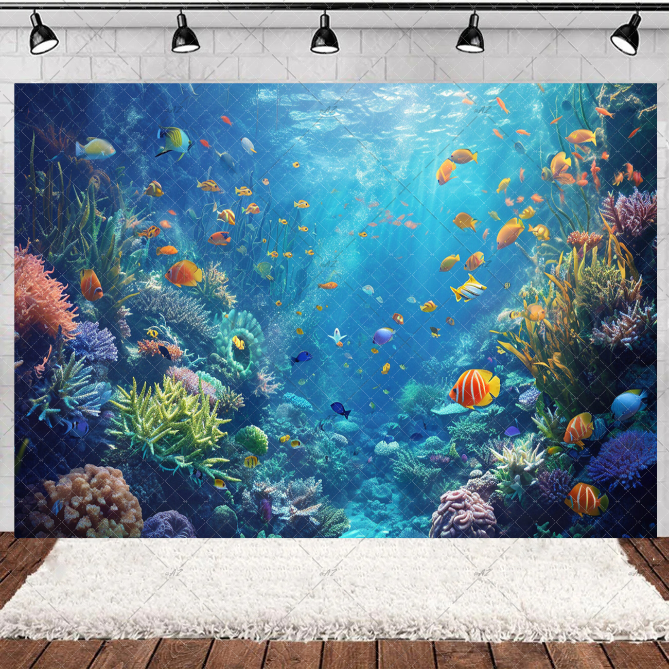 Underwater World Party Decorat – Aquarium Fish Background Bewertung und Preis