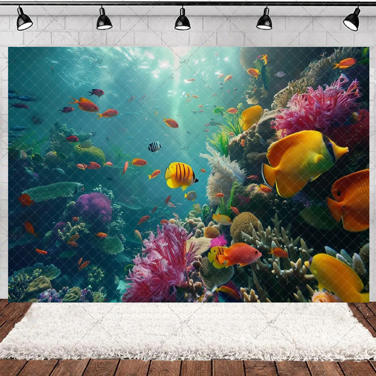 Underwater World Party Decorat – Aquarium Fish Background Bewertung und Preis