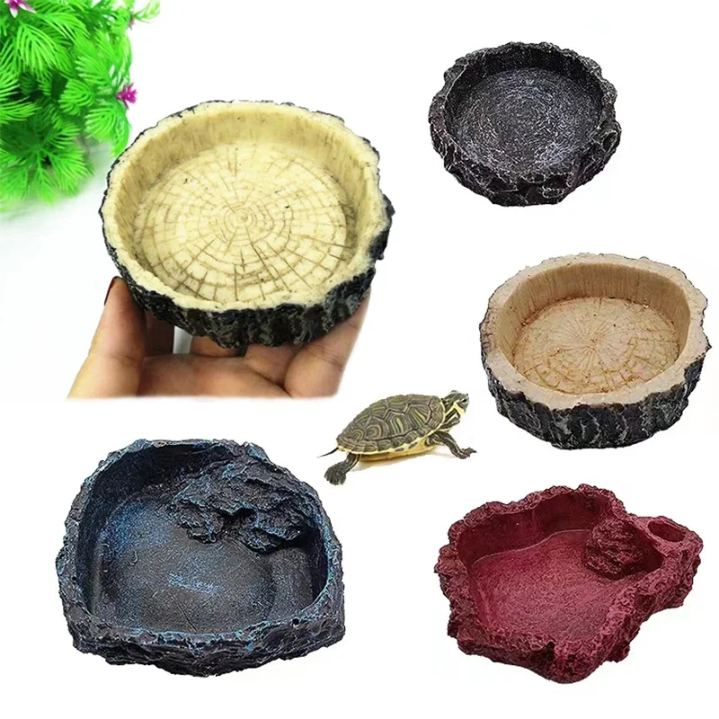 Pet Reptile Feeder Bowl Resin  – Aquarium Fish Food Bewertung und Preis