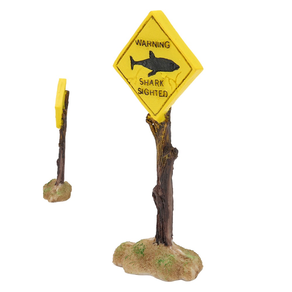 Resin Shark Warning Board Orna – Aquarium Fish Shark Bewertung und Preis