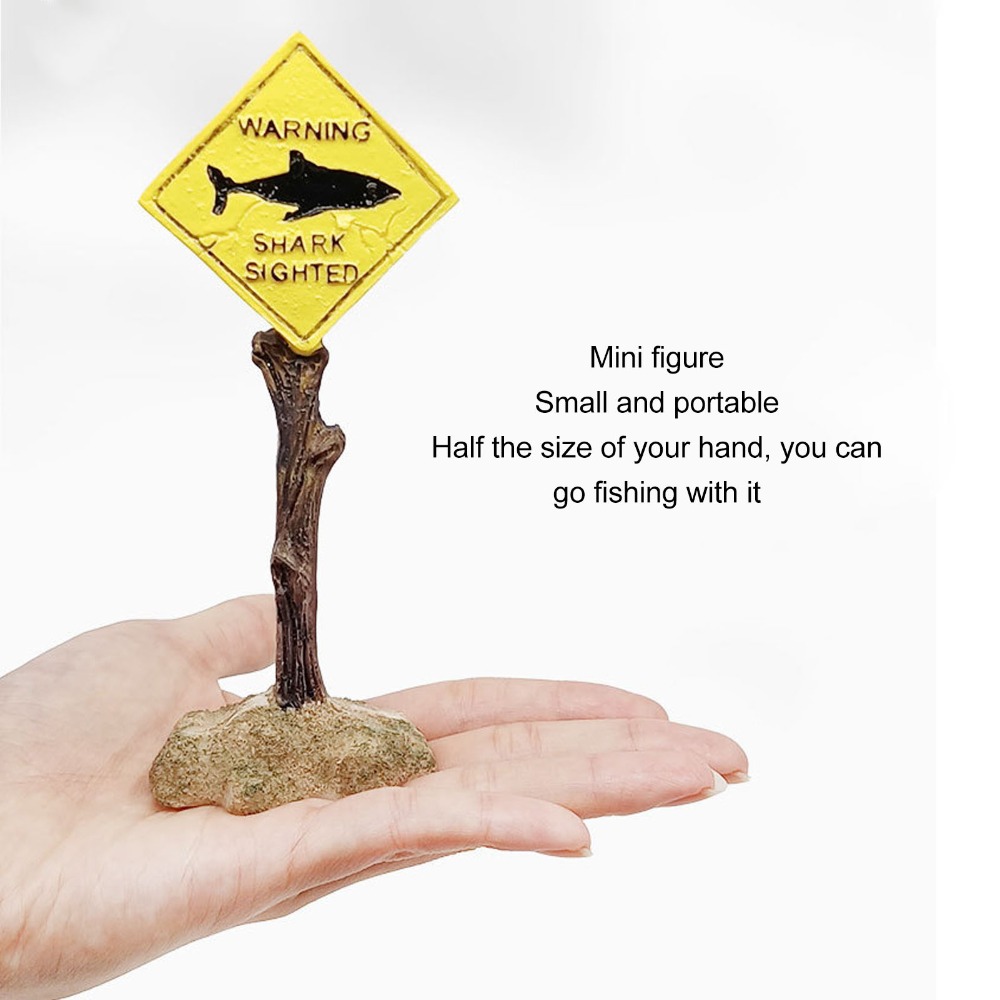 Resin Shark Warning Board Orna – Aquarium Fish Shark Bewertung und Preis