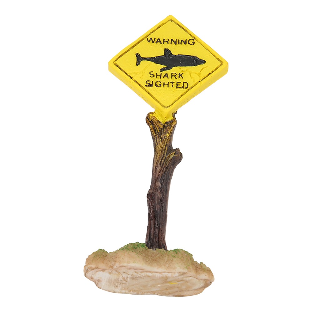 Resin Shark Warning Board Orna – Aquarium Fish Shark Bewertung und Preis