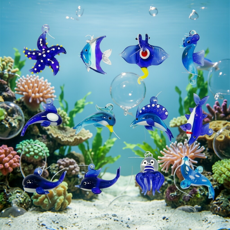 Floating Glass Marine Animal P – Aquarium Fish Shark Bewertung und Preis