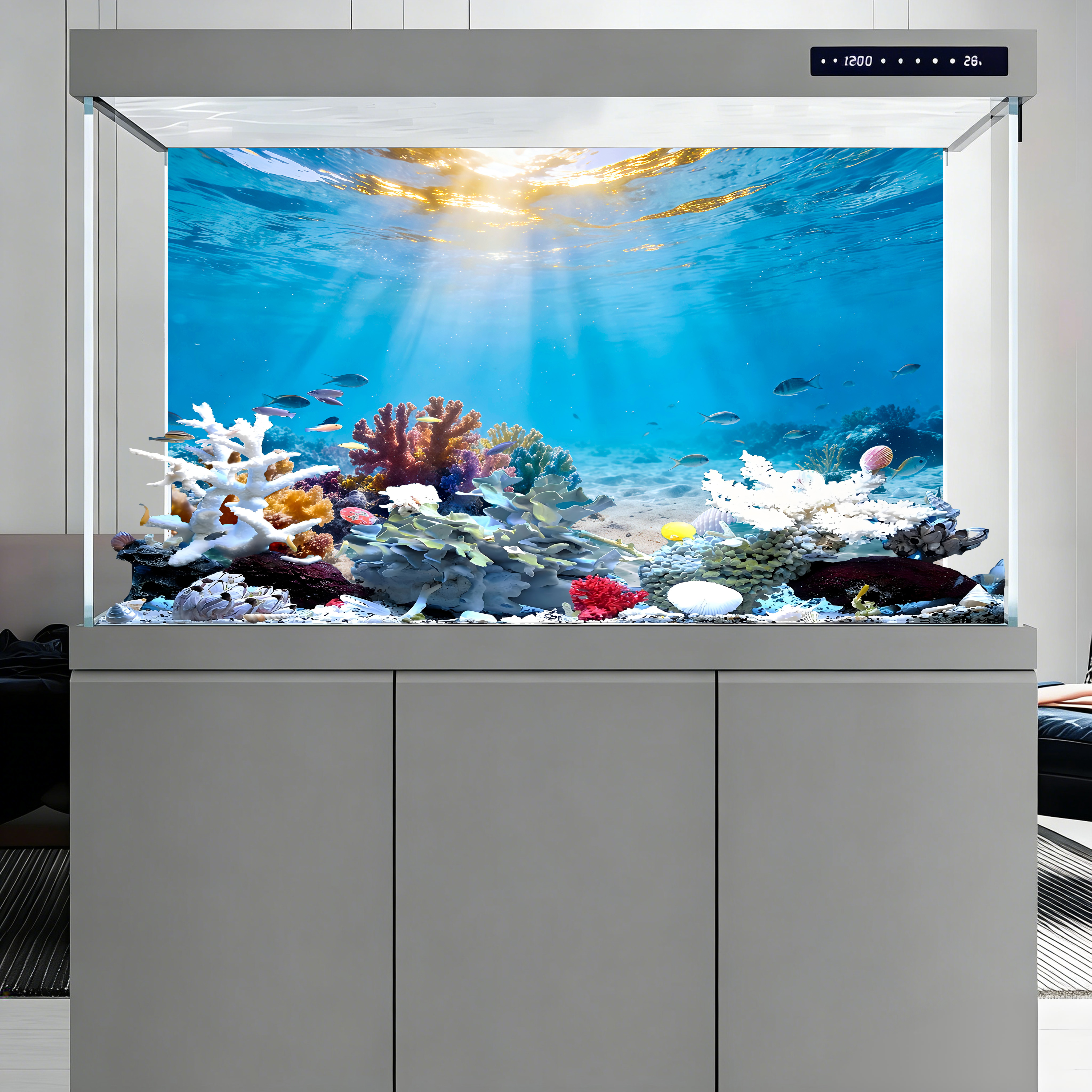 Underwater Worldl, fish tank b – Aquarium Fish Background Bewertung und Preis