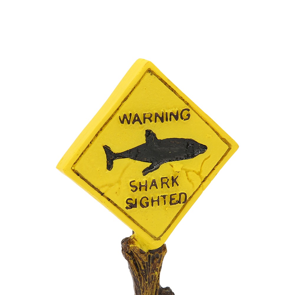 Resin Shark Warning Board Orna – Aquarium Fish Shark Bewertung und Preis