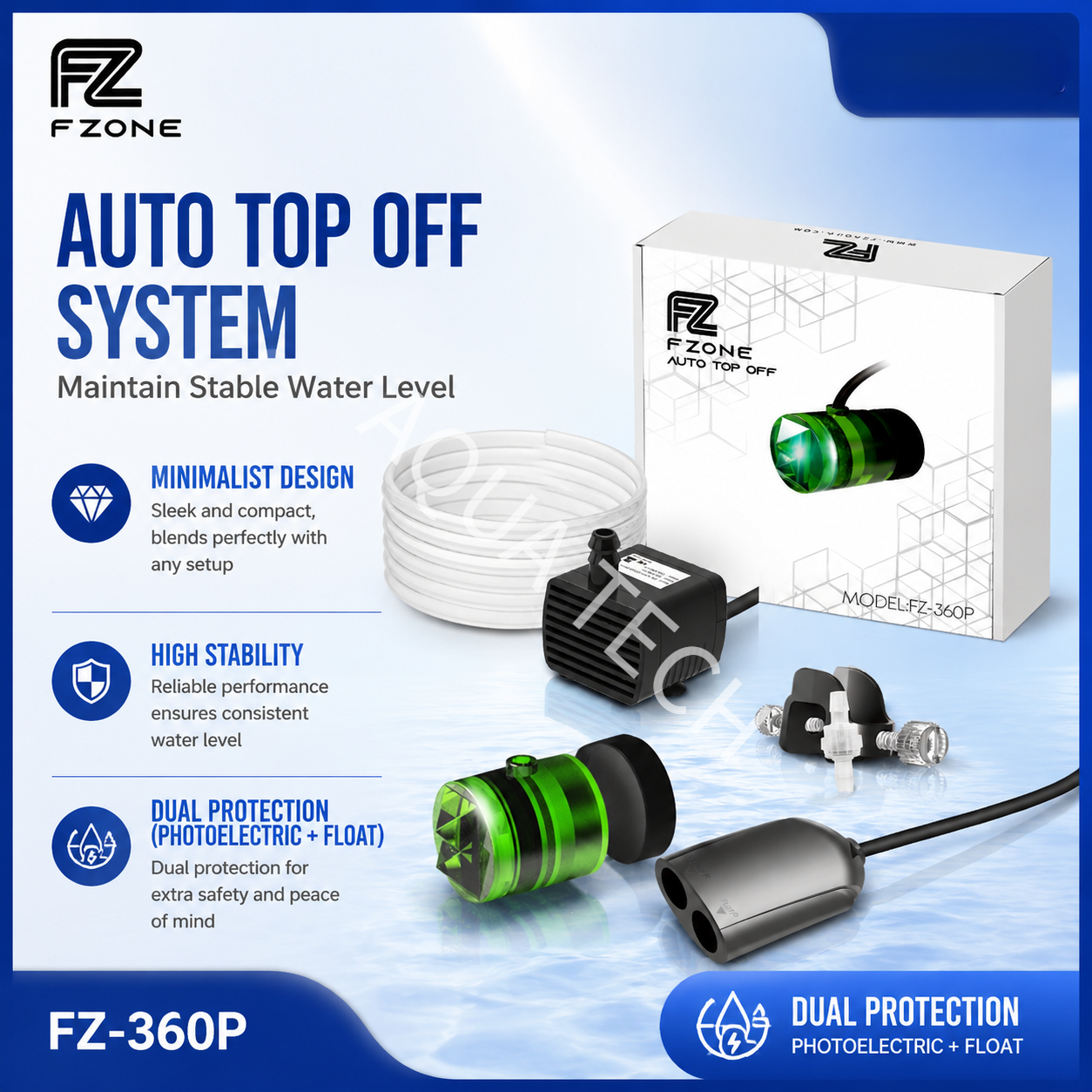 FZONE Smart ATO System Auto To – Aquarium Auto Top Off Bewertung und Preis